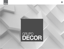 Tablet Screenshot of grupodecor.com